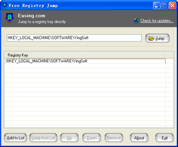 Free Registry Jump