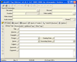 abcAVI Tag Editor