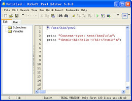 DzSoft Perl Editor