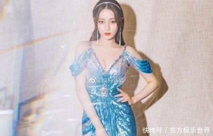 迪丽热巴黄景瑜婚纱