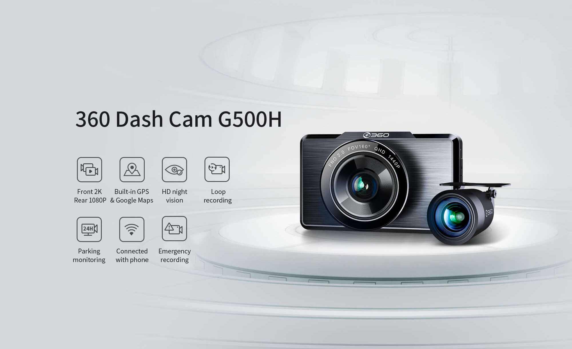 360 Dash Cam G500H