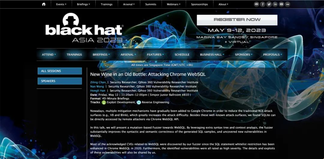 亮相Black Hat Asia 2023，360公开发布重磅漏洞研究成果